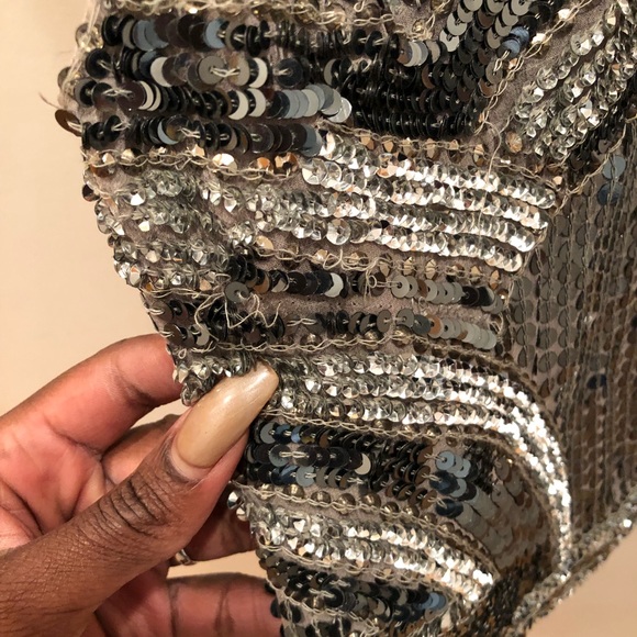 🍾HP🍾Parker Sequin Crop Top - Picture 4 of 8